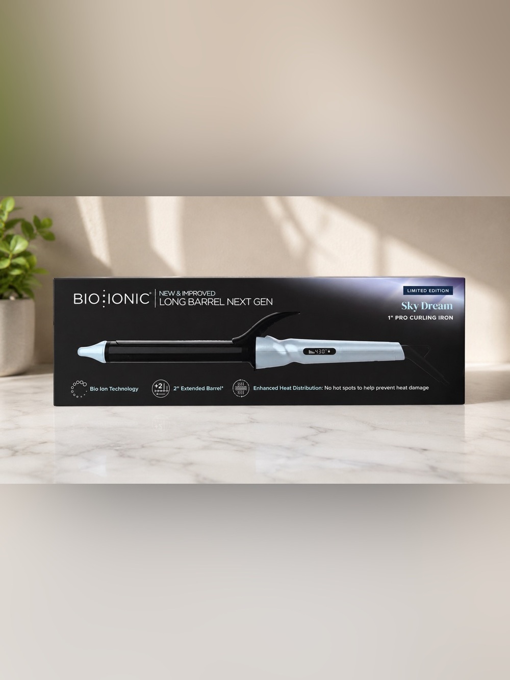 Bio lonic Pro 1" Curling Iron Long Barrel Next Gen 2" Extended Barrel